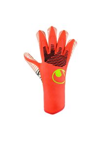 Torwarthandschuhe Uhlsport "Torwarthandschuhe FM ZNE Ultragrip HYBD", Herren, Gr. 11, rot (fluo rot, wei&szlig;, fluo gelb), Obermaterial: 81% Gummi rubber. 13% Polyester PES. 6% Nylon NY., Handschuhe Torwarthandschuhe