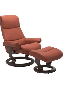 Relaxsessel stressless "View", rot (henna paloma), B:82cm H:108cm T:81cm, Leder BATICK: BATICK ist ein leicht korrigiertes, durchgef&auml;rbtes und genarbtes M&ouml;belleder, bei dem die meisten Unebenheiten und Spuren in der Regel entfernt wurden.;Leder PALOMA: PALOMA ist ein durchgef&auml;rbtes Semianilin-M&ouml;belleder mit nat&uuml;rlicher Narbung.;ROHLEDER Stoff Q2 FARON: Ein fester zuverl&auml;ssiger Boucl&eacute; mit einem str