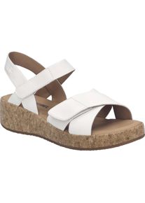 Sandale Josef Seibel "Evita 03, weiss", Damen, Gr. 38, wei&szlig;, Obermaterial: 100% Rindsleder Leather cow., Schuhe Sandale