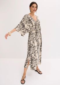 Jerseykleid aus softem Viskose-Mix, beige, Gr&ouml;&szlig;e 48/50 (XL), Viskose, bonprix
