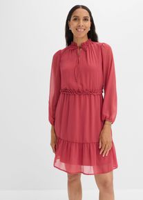 Chiffonkleid, rot, Gr&ouml;&szlig;e 40, bonprix