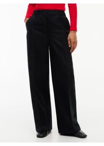 Chinos Tommy Jeans "TJW WIDE LEG CHINO", Damen, Gr. 34, L&auml;nge 30, schwarz, Web, Obermaterial: 58% Baumwolle, 42% Polyester, unifarben, l&auml;ssig geschnitten lang, Hosen Chinos, Baumwollmischung, l&auml;ssig geschnitten
