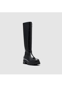 Stiefel Esprit "LILLI", Damen, Gr. 42, Normalschaft, schwarz, Lederimitat, Schuhe Stiefel, Langschaftstiefel mit Blockabsatz