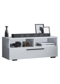 Wohnzimmertisch VCM "Holz TV Lowboard M&ouml;bel Fernsehschrank Arila L", wei&szlig;, B:95cm T:40cm, Regale, Wohnzimmertisch