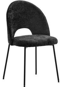 Stuhl OTTO HOME, schwarz (schwarz, schwarz, schwarz), B:49cm H:83cm T:53cm, St&uuml;hle, Stuhl, mit Metallgestell