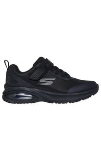 Sneaker Skechers "MICROSPEC MAX ADVANCE", Jungen, Gr. 37, blau (schwarz, uni), Textil, Schuhe Sneaker, mit Klettverschluss, Gr&ouml;&szlig;enschablone zum Download