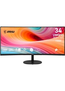 MSI LCD-Monitor "PRO MP341CQ E12", Energieeffizienz: E, schwarz, B:80,93cm H:36,58cm T:10,68cm, Monitore, neigbar, 3 Jahre Herstellergarantie, LCD-Monitor