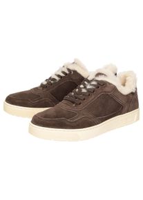 Sneaker Sioux "Maites sneak 007-LF", Damen, Gr. 44 (UK 9 1/2), braun (dunkelbraun), Schuhe Sneaker
