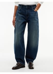 Loose-fit-Jeans Tommy Jeans "JEANIE BALLOON DJ5152", Damen, Gr. 33, L&auml;nge 30, denim schwarz, Denim/Jeans, Obermaterial: 99% Baumwolle, 1% Elasthan, Abriebeffekte, loose fit lang, Jeans Loose-fit-Jeans, Baumwollmischung, loose fit