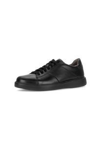 Schn&uuml;rschuh Gabor, Herren, Gr. 14 (49), Textil, schwarz, Glattleder, Basic, Schuhe Schn&uuml;rschuh, Halbschuh mit Ziern&auml;hten, Weite G (=weit)