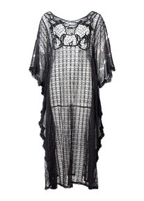 Strandkleid NASSAU BEACH "Strandkleid NB231050", Damen, schwarz, Kleider Strandkleid