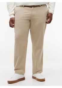 Tommy Hilfiger Big & Tall Chinohose "BT-CORE DENTON ESSENTIAL TWILL", Herren, Gr. 40, L&auml;nge 34, beige (sandalwood), Twill, Obermaterial: 97% Baumwolle, 3% Elasthan, TOMMY HILFIGER BIG & TALL, straight fit lang, Hosen Chinohose, Gro&szlig;e Gr&ouml;&szlig;en