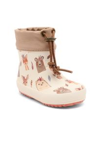 Gummistiefel bisgaard "baby thermo rubber", M&auml;dchen, Gr. 28, w&auml;rmend, forest friends beige, Gummi, Textil, gemustert, Basic, Schuhe Gummistiefel, Regenstiefel mit Wollfutter, Gr&ouml;&szlig;enschablone zum Download