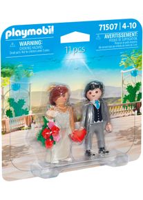 Konstruktions-Spielset Playmobil "Hochzeitspaar (71507), Duo Pack", bunt, Spielbausteine, Kinder, Kunststoff, Konstruktions-Spielset, Made in Europe