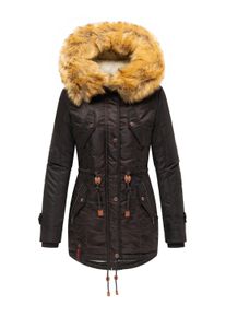 Wintermantel Navahoo "Wintermantel La Viva", Damen, Gr. M, braun (choco), M&auml;ntel Wintermantel