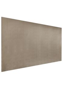 Belluti Wandpaneel, Taupe, Holzwerkstoff, 396.2x240x1.9 cm, in variablen Breiten/H&ouml;hen in Filiale bestellbar, Holzm&ouml;bel, Wohnw&auml;nde Holz, Wohnwand Serien Holz