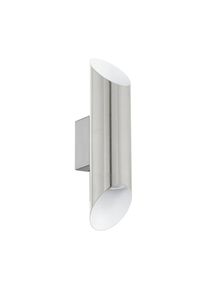 Applique murale Eglo VIEGAS LED Nickel mat, Blanc, 2 lumi&egrave;res