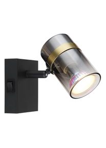 Applique murale Globo TRABBY Noir, 1 lumi&egrave;re
