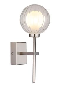 Ander Applique murale Luminaires Globo Lighting Nickel mat, 1 lumi&egrave;re