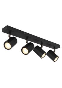 James Plafonnier, Spot de plafond, Applique murale, Spot mural Luminaires Globo Lighting Noir, 4 lumi&egrave;res