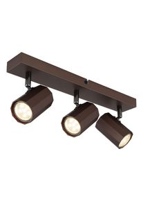 James Plafonnier, Spot de plafond, Applique murale, Spot mural Luminaires Globo Lighting Bronze, 3 lumi&egrave;res