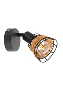 NOWA Esra applique murale cage E14 25 W moderne pour salle &agrave; manger et couloir Ampoule apparente pour une lumi&egrave;re d'appoint d&eacute;corative et chaleureuse dans votre int&eacute;rieur.