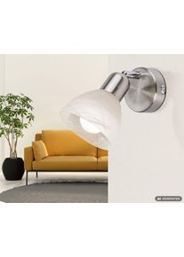 NOWA Daytona spot mural applique murale moderne pour salon et cuisine 3000 K T&ecirc;te unique compacte, id&eacute;ale pour un &eacute;clairage cibl&eacute; dans les pi&egrave;ces de vie et les circulations.
