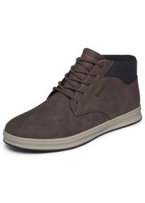 Schn&uuml;rboots Skechers "PALMIRO-WALLACE", Herren, Gr. 43, braun (dunkelbraun), Lederimitat, Schuhe Schn&uuml;rboots, Schn&uuml;rboots, Casual-Stiefelette mit waterproof-Ausstattung