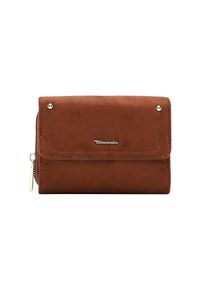 Geldb&ouml;rse TAMARIS "Geldb&ouml;rse TAS Marina Suede", Damen, braun (cognac 700), Kleinlederwaren Geldb&ouml;rse