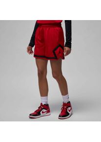Trainingsshorts Jordan "Jordan Sport Women's 4" Diamond Shorts", Damen, Gr. S, N-Gr, rot (gym rot, gym rot, schwarz, schwarz), Obermaterial: 100% Polyester, Hosen Trainingsshorts, atmungsaktives Mesh, schwei&szlig;ableitende Technologie