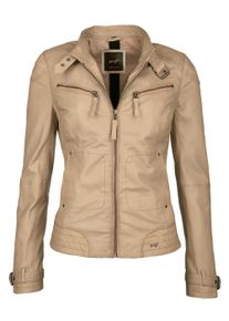 Lederjacke Maze "Lederjacke 31Ryana", Damen, Gr. M, beige, Jacken Lederjacke