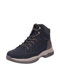 Winterboots Rieker, Herren, Gr. 43, schwarz (schwarz, braun), Lederimitat, Textil, Schuhe Winterboots, Outdoorboots mit wasserabweisender RiekerTEX-Membran