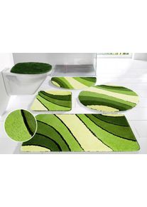 Badematte OTTO HOME "Josie, Badvorleger, Badezimmer Teppich", gr&uuml;n, H:20mm, Polyester, Badematten, Badematte, Badteppich, Badematten, rechteckig, rund & als 3-tlg. Set erh&auml;ltlich