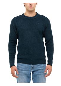 Cardigan Mustang "Herren Style Elwood", Herren, Gr. XL, navy, 51% Acryl, 44% Polyester, 3% Viskose, 2% Elasthan, regular fit normal, Rundhals, Strickjacken Cardigan