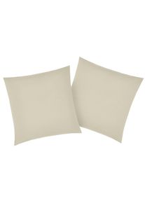 Kissenbez&uuml;ge OTTO HOME "Luisa", beige, B:40cm L:40cm, Renforc&eacute;, Renforc&eacute;, Kissenbez&uuml;ge, Kissenbez&uuml;ge, aus 100% Baumwolle, mit Rei&szlig;verschluss, atmungsaktiv, uni