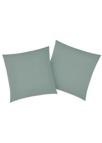 Kissenbez&uuml;ge OTTO HOME "Luisa", gr&uuml;n (jade), B:50cm L:50cm, Renforc&eacute;, Renforc&eacute;, Kissenbez&uuml;ge, Kissenbez&uuml;ge, aus 100% Baumwolle, mit Rei&szlig;verschluss, atmungsaktiv, uni