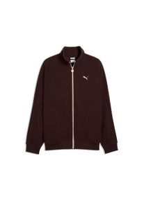 Trainingsjacke Puma "ESS ELEVATED RELAXED WINTERIZED TRACK JACKET", Herren, Gr. XL, braun (chocolate fondue), Fleece, Obermaterial: 100% Polyester, unifarben, relaxed fit normal, Jacken Trainingsjacke, mit Eingrifftaschen, Relaxed Fit