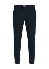 Jack & Jones Chinos JACK & JONES "JPSTMARCO ARTHUR TENCEL BLEND CHINO SN", Herren, Gr. 36, L&auml;nge 32, schwarz (schwarz navy), Web, Obermaterial: 67% Baumwolle, 30% Lyocell, 3% Elasthan, unifarben, slim fit lang, Hosen Chinos, Baumwollmischung, slim fit
