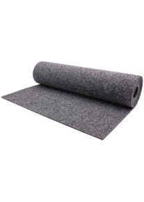 Nadelvliesteppich "TURBO, Made in Belgium", grau, B:200cm H:5mm L:1.150cm, Nadelfilz, PRIMAFLOR-IDEEN IN TEXTIL, Teppiche, Nadelvliesteppich, robust und strapazierf&auml;hig, fu&szlig;bodenheizungsgeeignet, Kurzflor Teppich