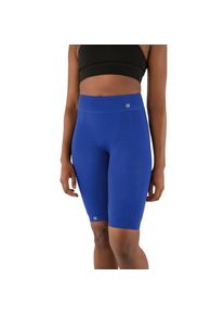 Funktionstights Bauerfeind "Sports Compression Tights Short", Damen, Gr. M, N-Gr, blau, Jersey, Obermaterial: 90% Polyamid, 10% Elasthan, Hosen Funktionstights, sportlicher Schnitt, f&uuml;r Sport- und Outdooraktivit&auml;ten, sportlich