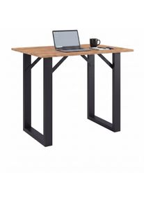Bartisch Vcm "Holz Bartisch Stehtisch Tisch Tresen Xona 138x80 cm", braun (schwarz, honig, eiche), B:138cm T:80cm, Tische, Bartisch