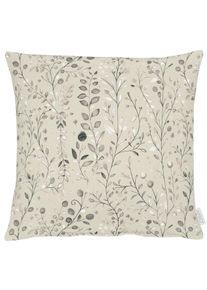 Dekokissen APELT "7400", beige (grau, bedruckt), B:48cm H:10cm L:48cm, Mischgewebe, Dekokissen_Sitzkissen_Kissenh&uuml;llen, Dekokissen, inclusive Soft-Kissenf&uuml;llung 100% PES