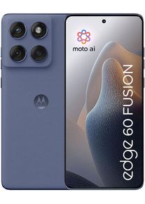 MOTOROLA Smartphone "Edge 60 Fusion 256GB", Energieeffizienz: B, blau (slipstream), 256 GB, Mobiltelefone, Smartphone