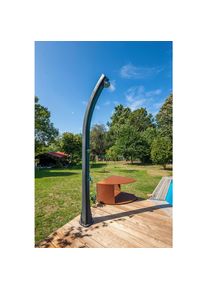 GRE Solardusche, Schwarz, Metall, Kunststoff, 17x219x19 cm, Freizeit & Co, Pools & Wasserspa&szlig;, Solarduschen