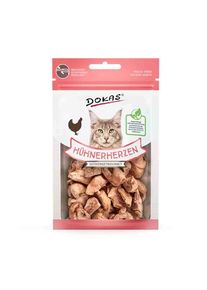 Dokas Fryset&oslash;rket kyllinghjerte - Snacks til katt, 15g