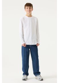 Straight-Jeans Garcia "JAYSEN", Jungen, Gr. 152, N-Gr, blau (schwarz used 6355), Denim/Jeans, Obermaterial: 100% Baumwolle, straight fit kn&ouml;chellang, Jeans Straight-Jeans, im Five-Pocket Style, for Boys