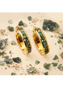 Holzkern Homecoming Orecchini Donna agata e oro