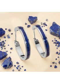Holzkern Homecoming Oorbellen Dames lapis lazuli en Zilver