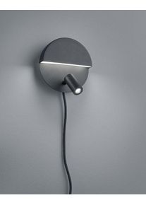 Applique murale Trio MARIO LED Noir, 1 lumi&egrave;re