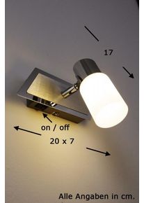 Applique murale Trio 8214 LED Aluminium, Chrome, Acier inoxydable, 1 lumi&egrave;re